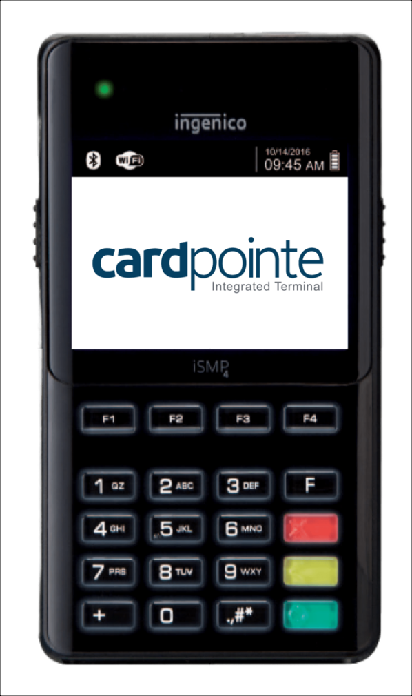 Card payment terminal with keypad