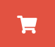 Shopping cart icon on red background