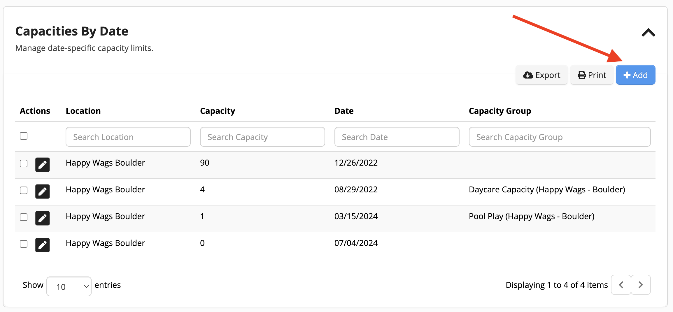 Gingr Capacity Limits
