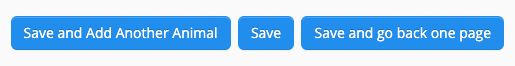 Three blue save buttons.