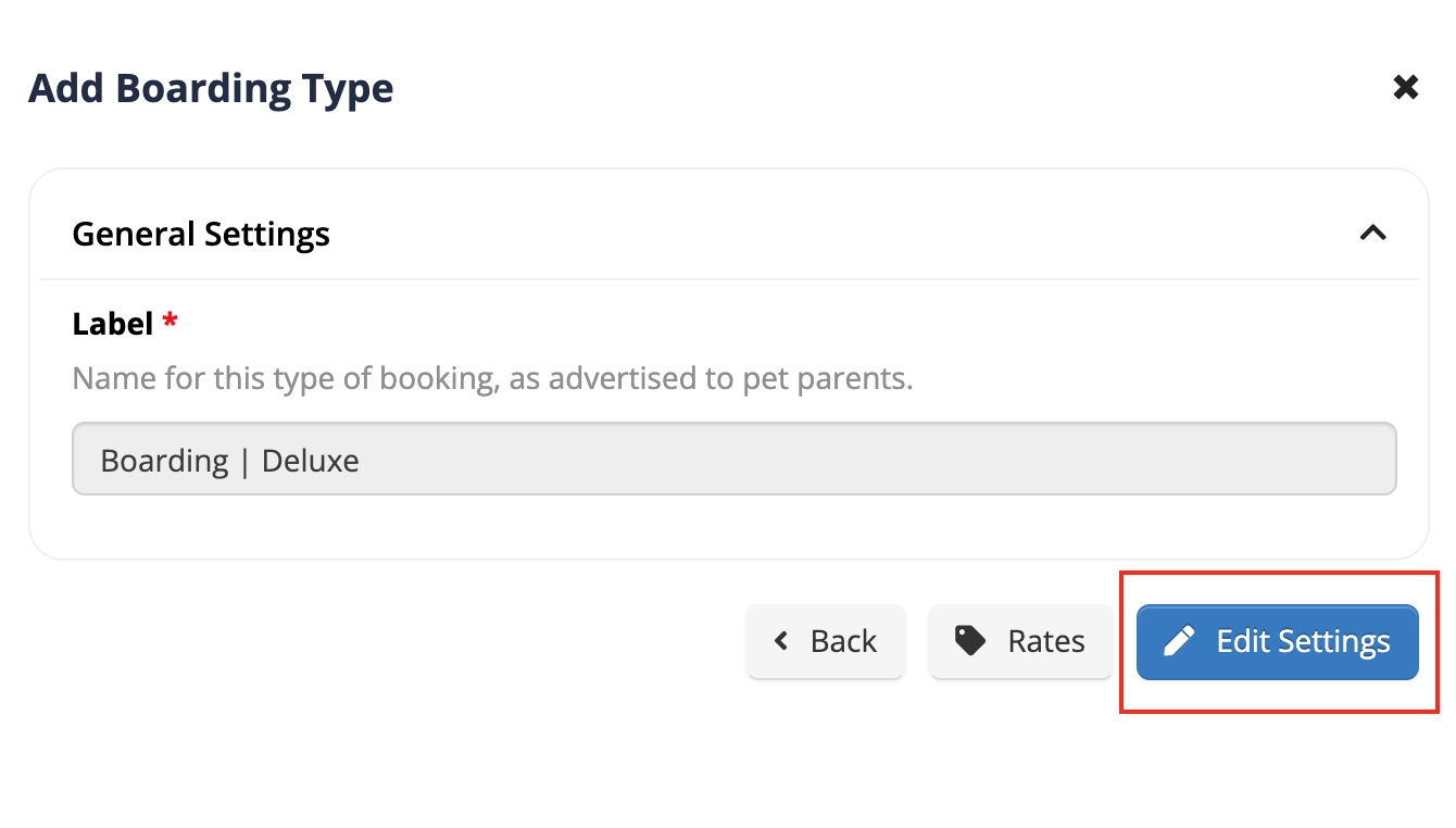 Add Boarding Type settings interface.