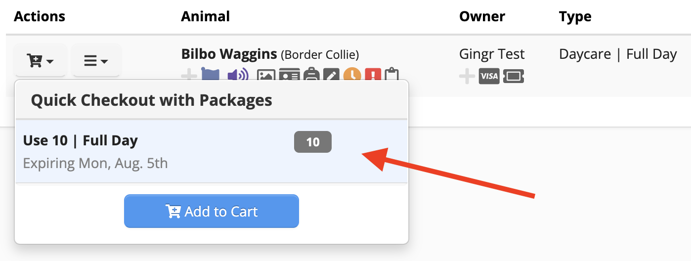 Quick checkout package for Bilbo Waggins.