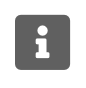 Info icon on gray background