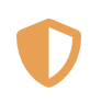 Orange shield icon