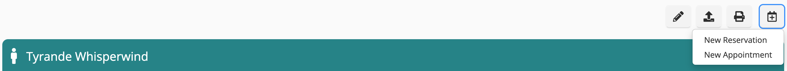 New Reservation and Appointment options