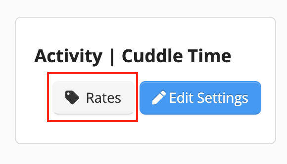Rates and Edit Settings buttons
