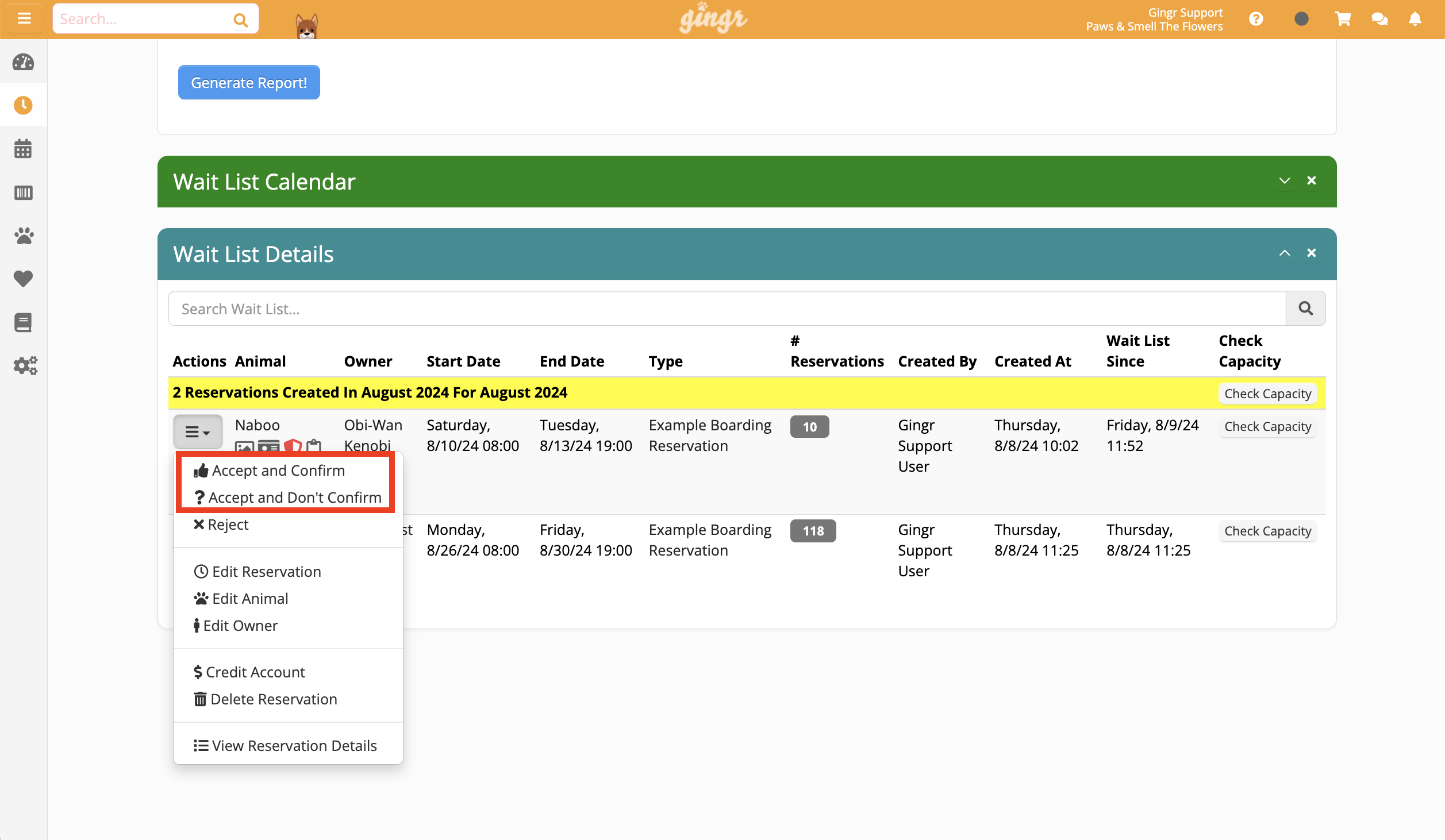 Waitlist