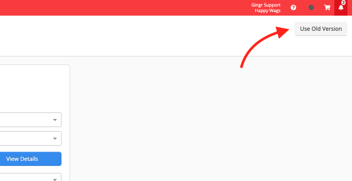 Use Old Version" button highlighted.