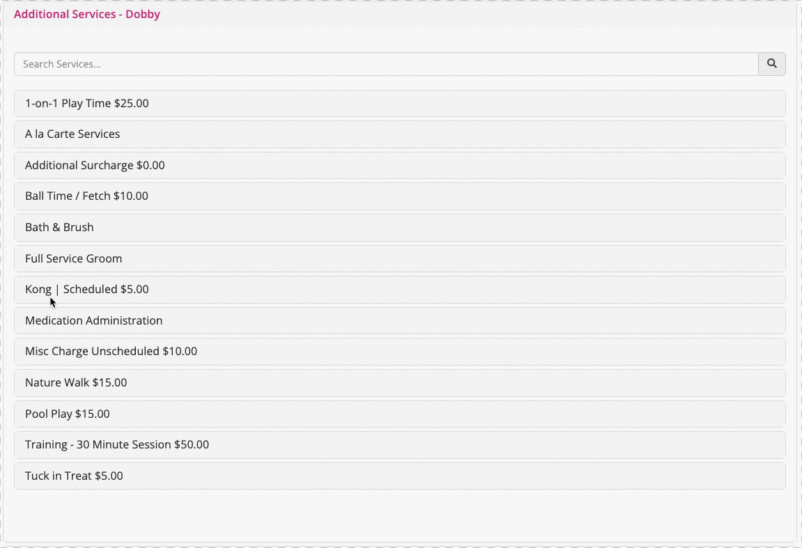 schedule service