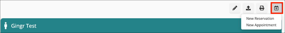 New Reservation and Appointment options