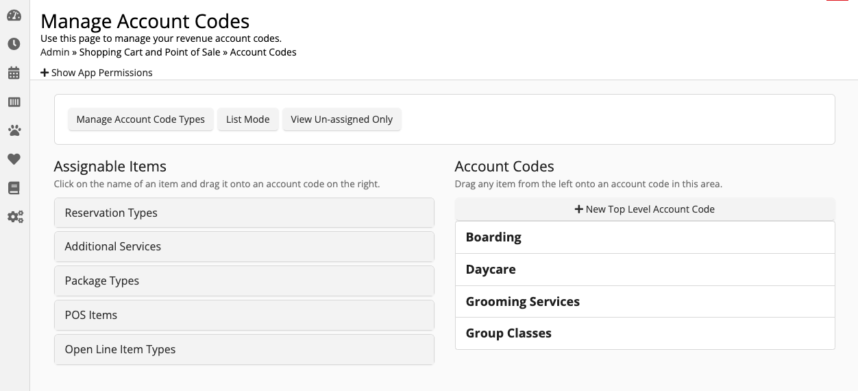 Account Codes