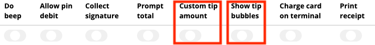 Custom tip and show tip bubbles toggled on.