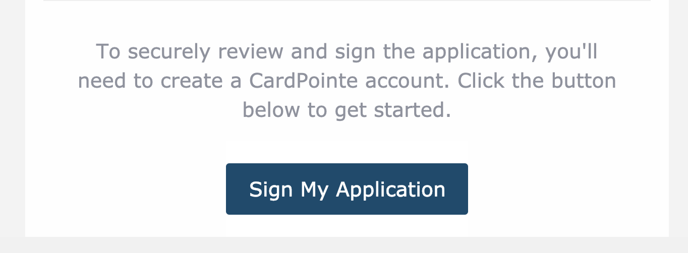 Sign My Application" button.