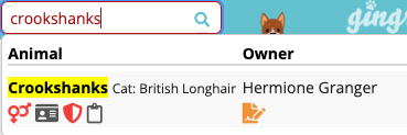Search result for Crookshanks the cat